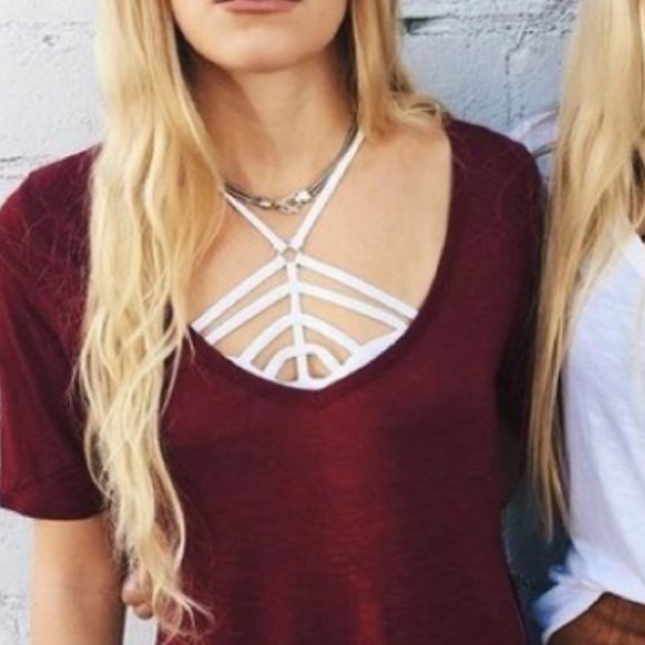 LF Other - LF Love Mar Strappy Bralette White One Size NWT